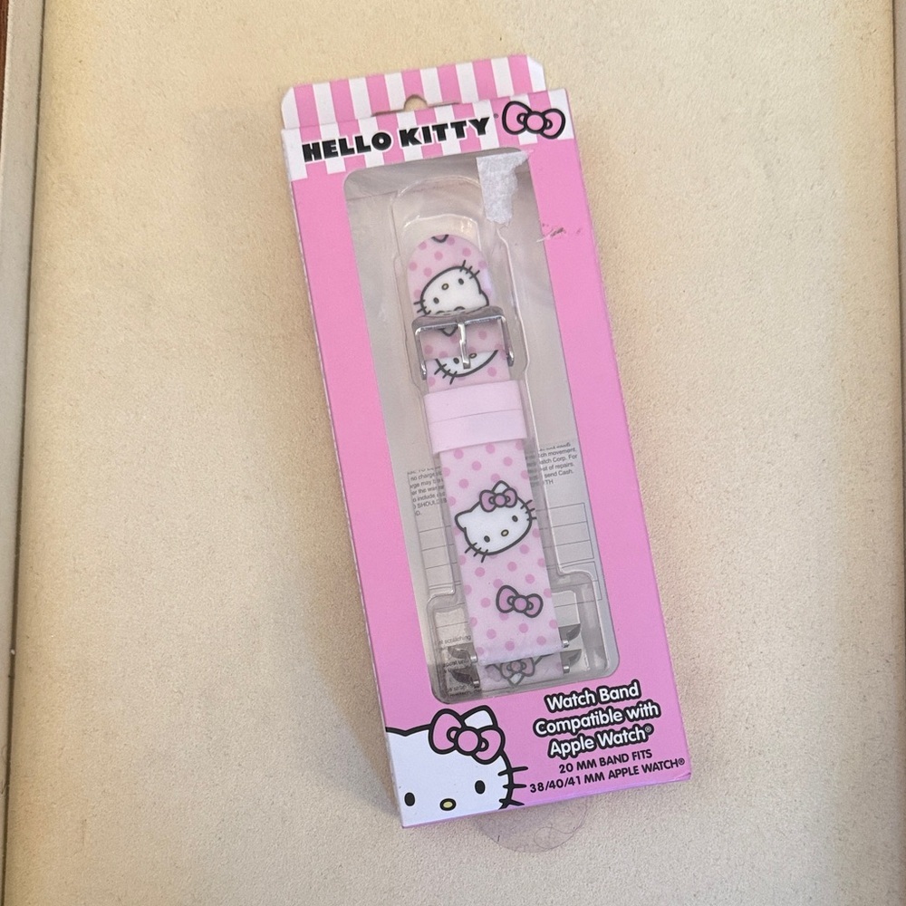 Hello Kitty Pink and White Watch Band